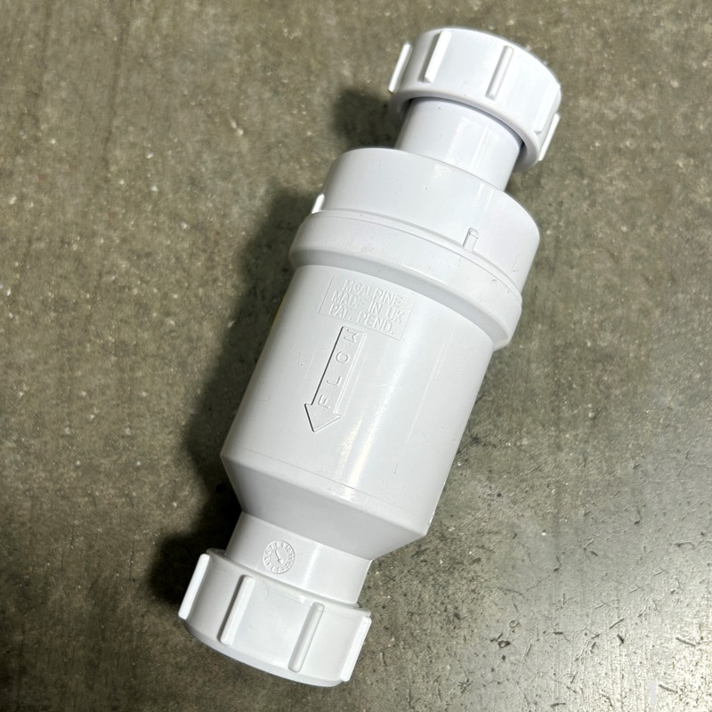 Клапан McALPINE самозакрывающийся сливной ("сухой" сифон), вход 1 1/4", выход компрес. 32 мм, пакет