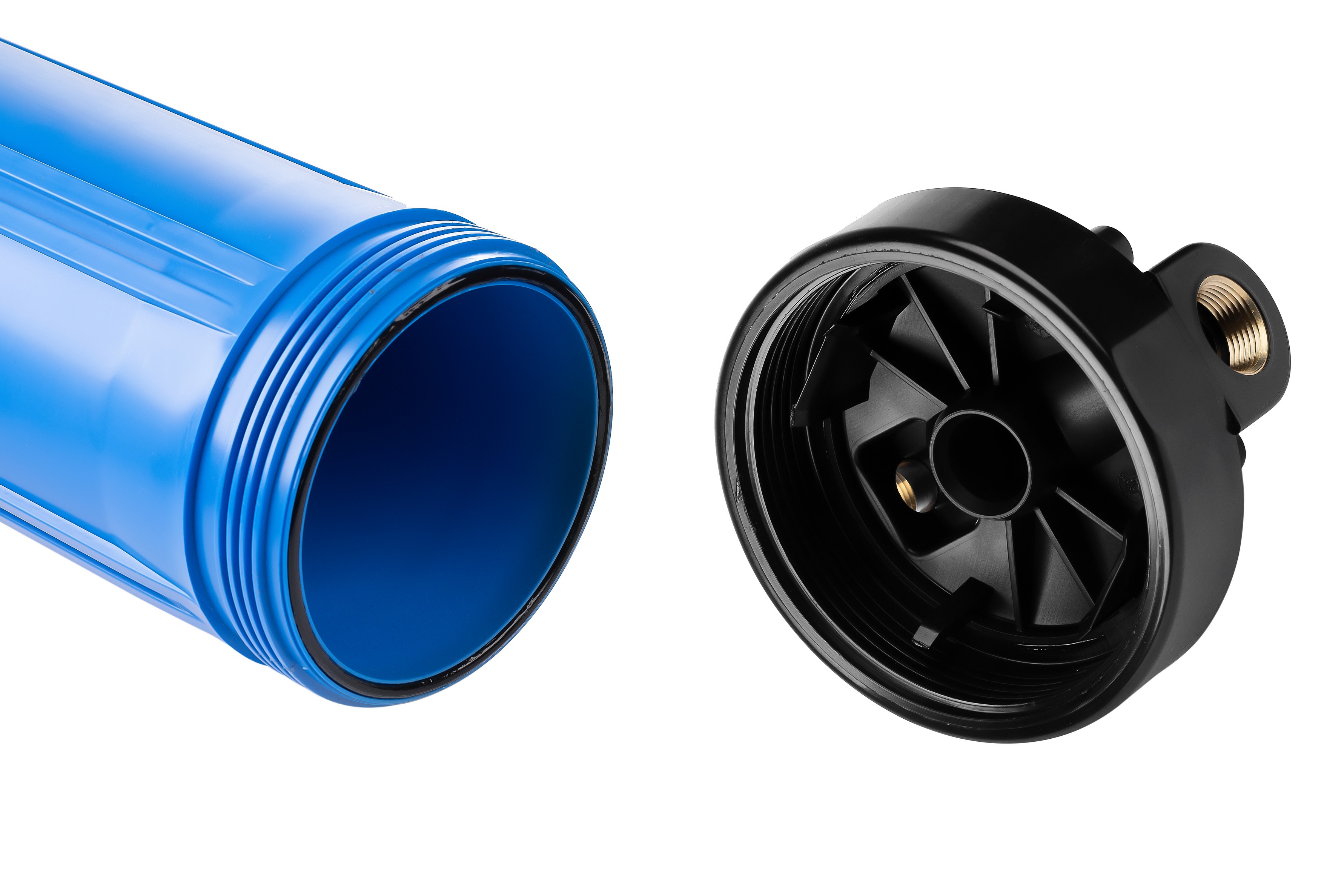 Корпус ГЕЙЗЕР 1" под картридж 20" Big Blue для холодной воды, лат. вставки