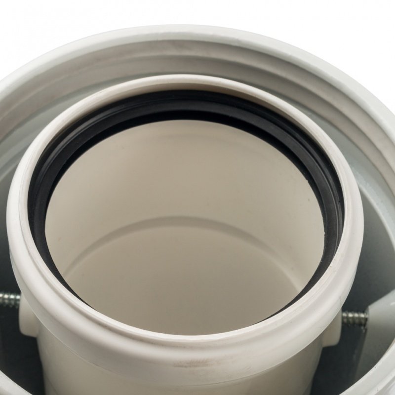 Адаптер угловой 60 х 100 для конденсационных дымоходов (совместим с BOSCH) STOUT