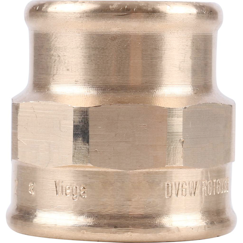 Муфта резьбовая (ВР) 3/8" x 1/4" бронза VIEGA (282103)