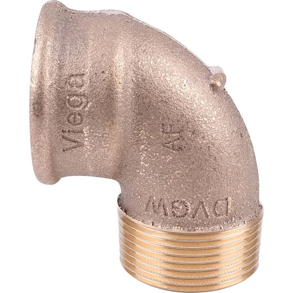 Угол резьбовой 90° ВН 1"1/4 бронза VIEGA (264109)