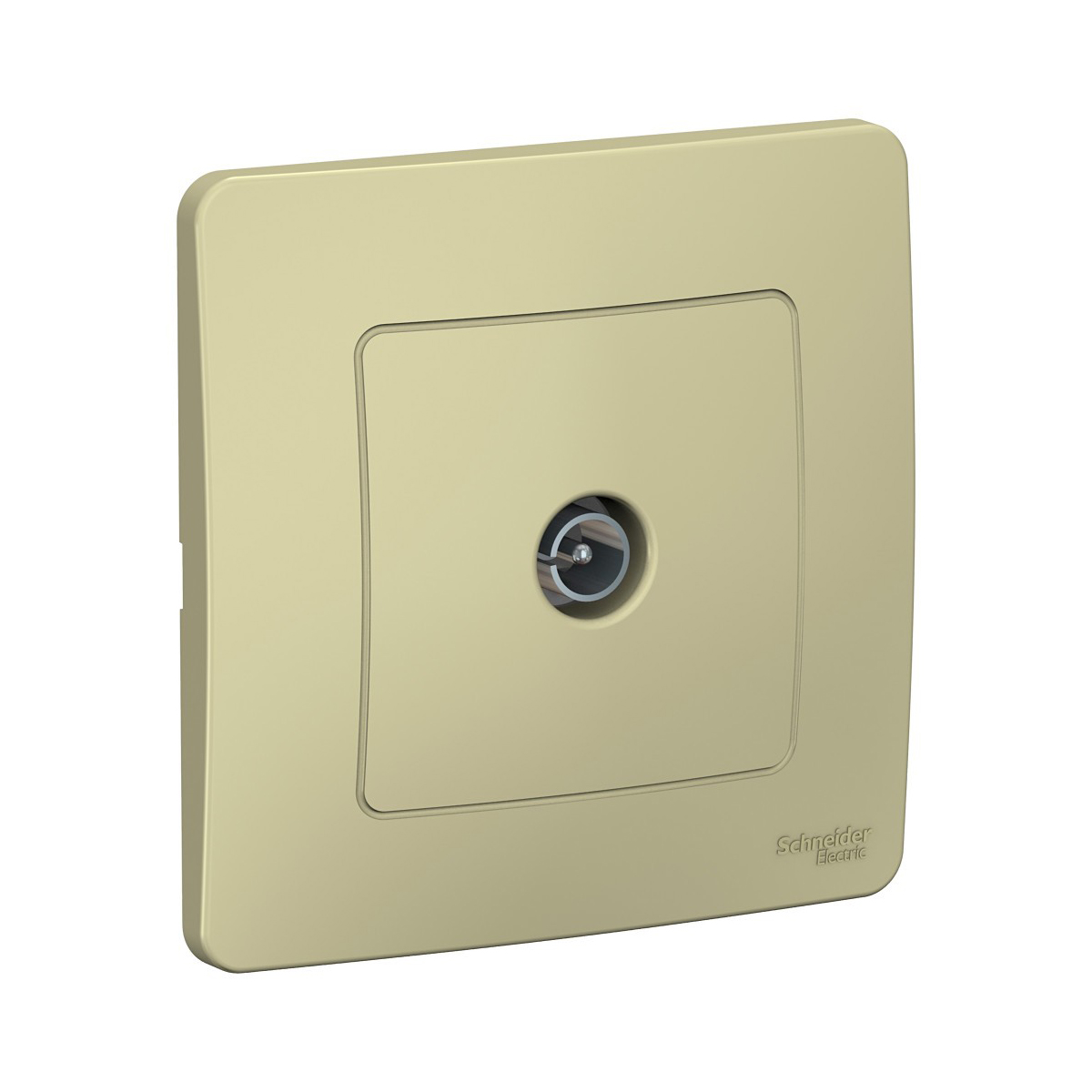 Розетка телевизионная "blanca" коннектор, бежевый (1/10/20) "schneider"