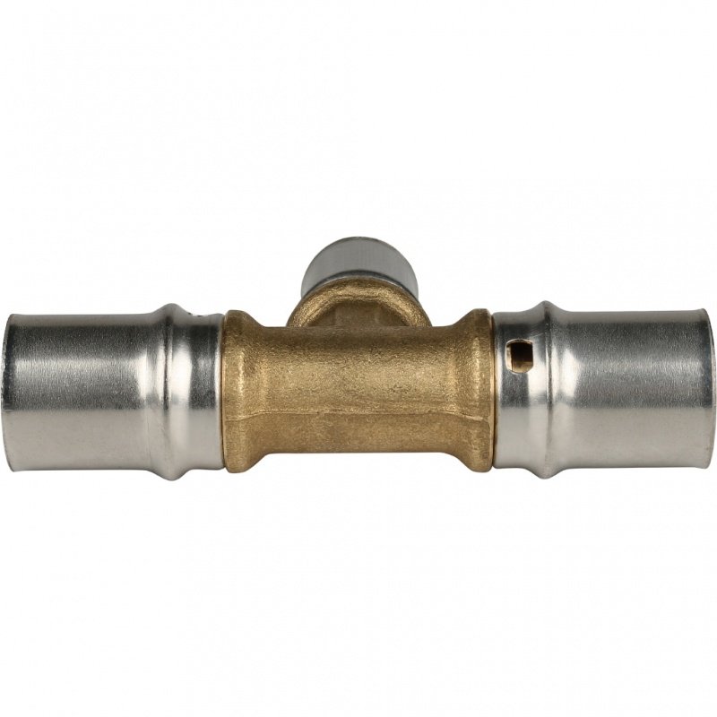 Тройник переходной под пресс 20 x 16 x 20 STOUT для МП труб