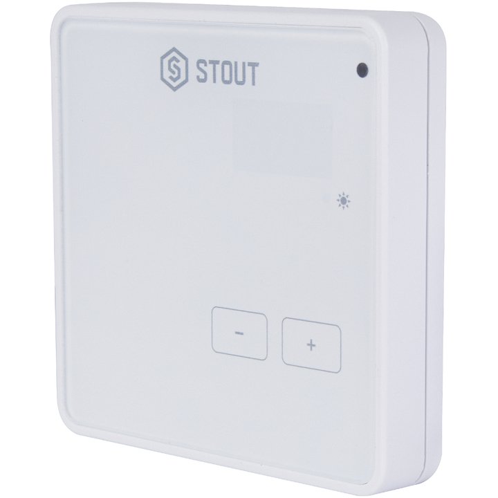 Термостат комнатный беспроводной STOUT R-8z белый