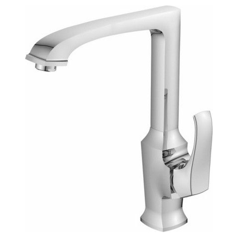 Смеситель для кухни "corso" co 519  высокий поворотный излив (1/10) "voda"