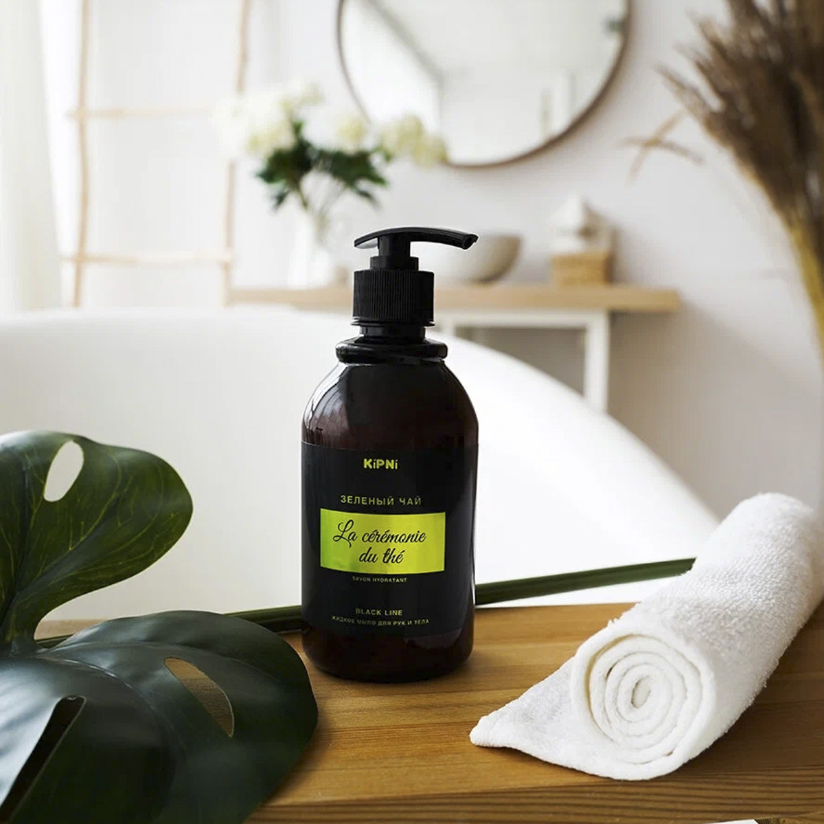 Жидкое мыло "kipni" (зеленый чай) 0,4 л (1/25)