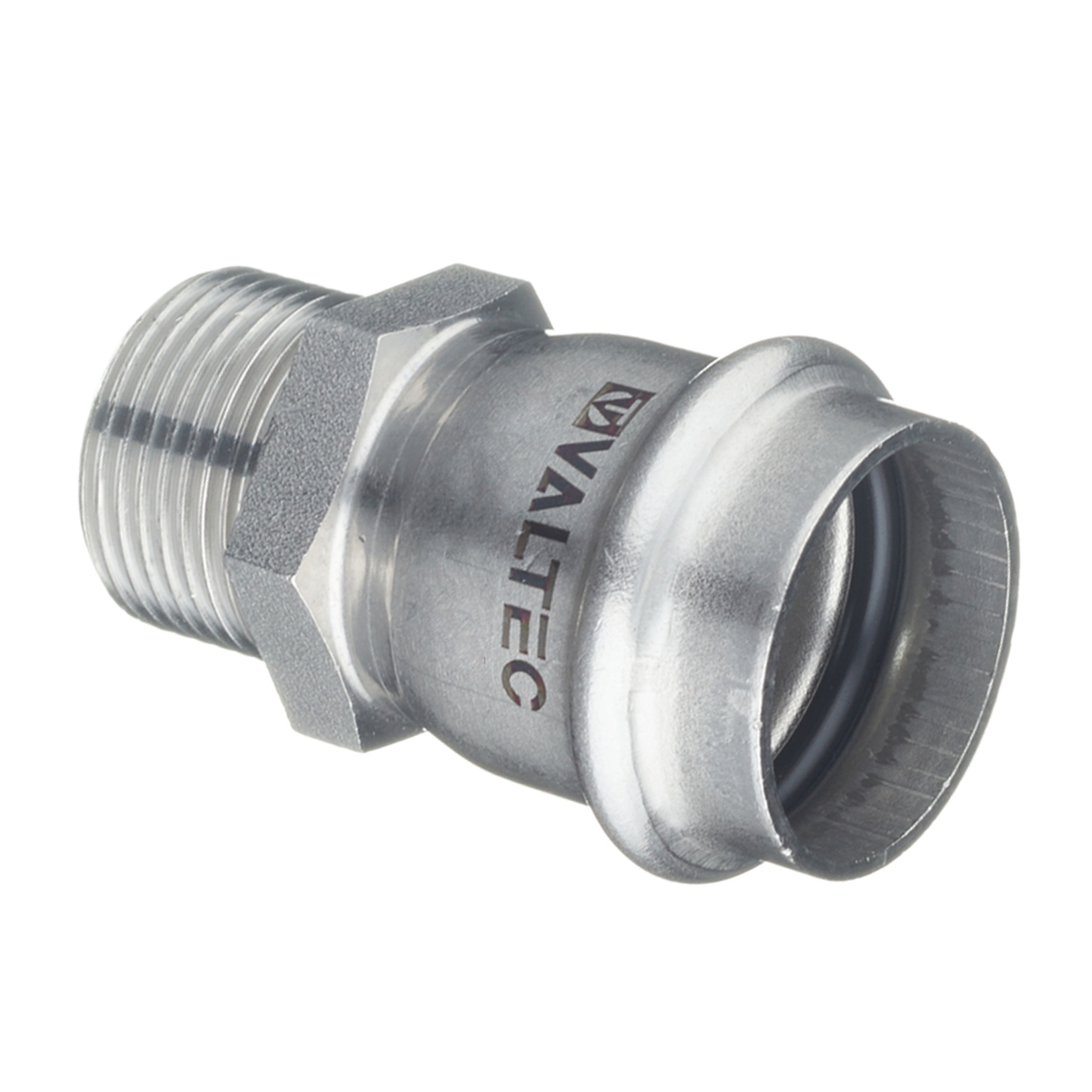 Муфта пресс-Н 35 мм х 1" нержавеющая сталь VALTEC