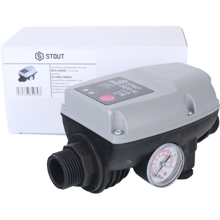 Блок автоматики STOUT BRIO-М с защитой сухого хода