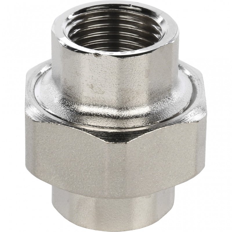 Американка ВР 1/2" никель STOUT уплотнение конус