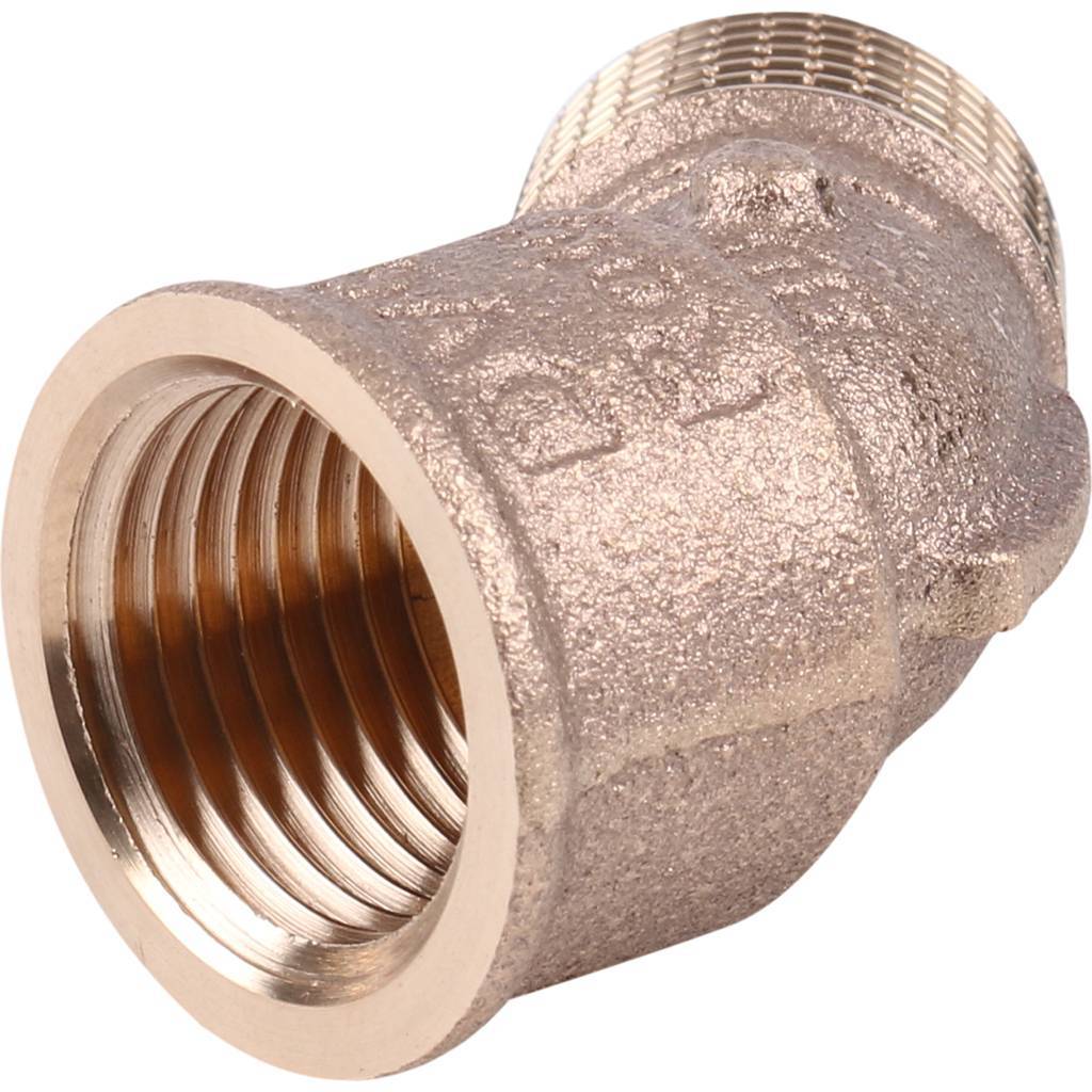 Угол резьбовой 45° ВН 1/2" бронза VIEGA (264208)