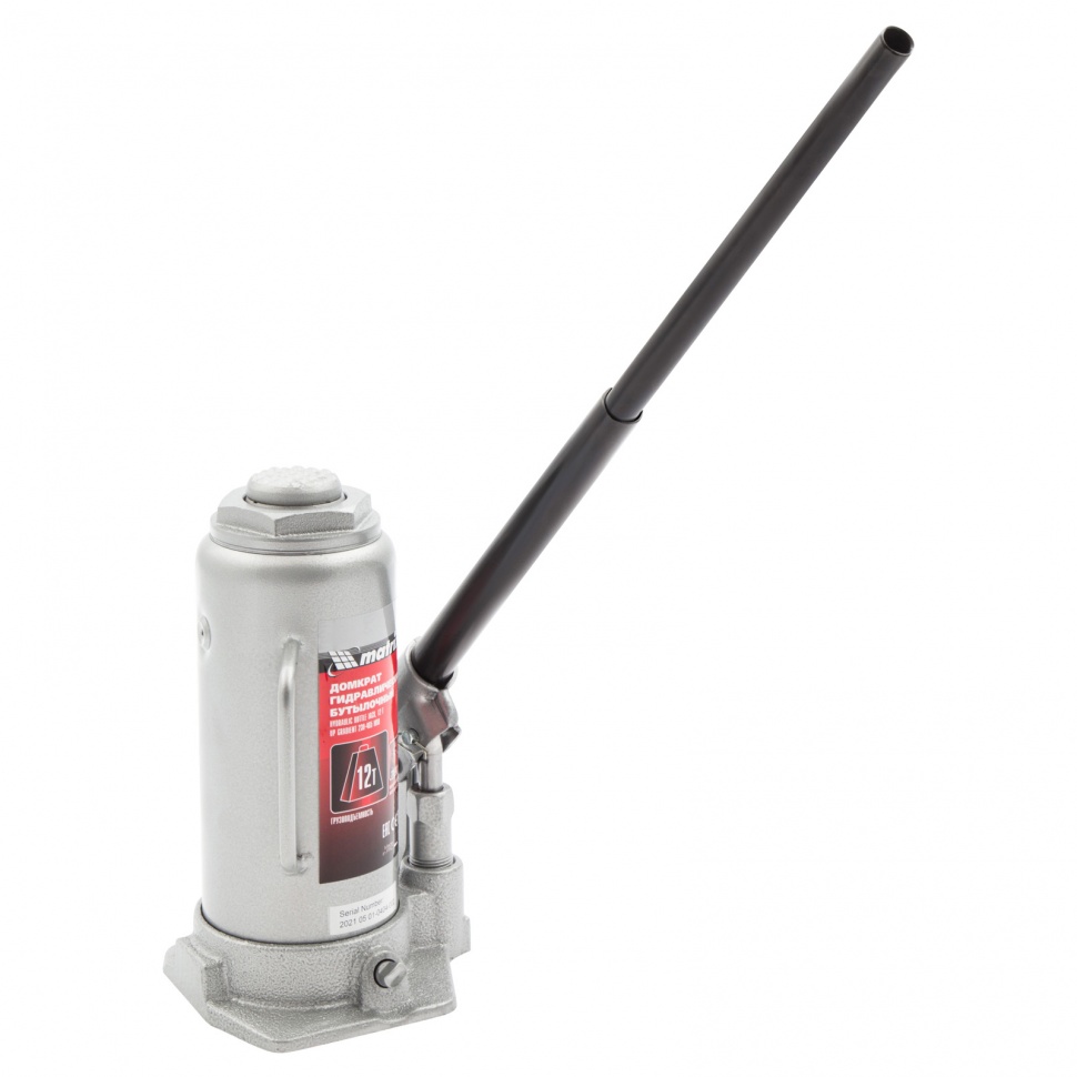 Домкрат гидравлический бутылочный, 12 т, высота подъема 230-465 мм Matrix (50727)