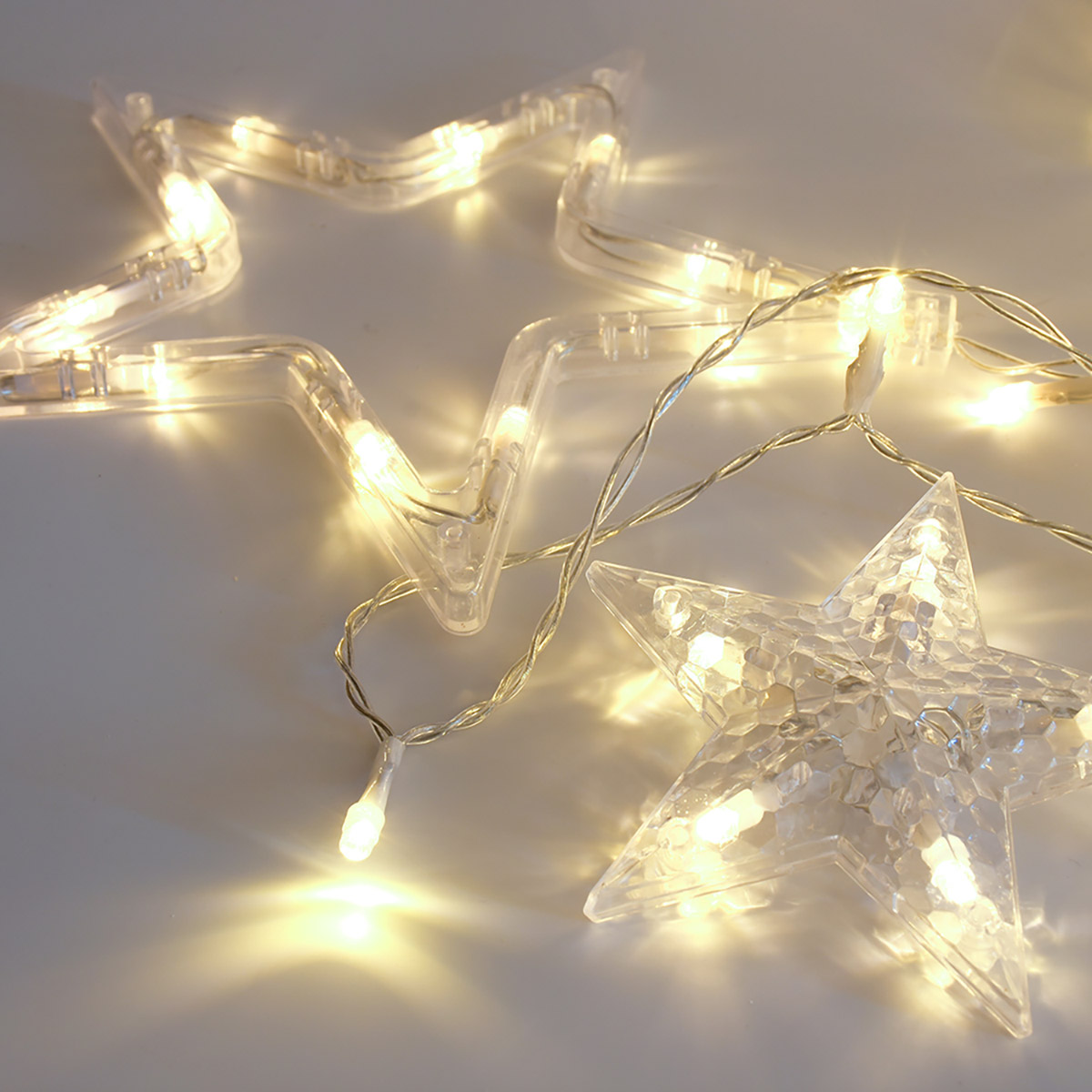 Электрогирлянда "бахрома со звёздочками" 2*0,9 м, 138 теплых ламп, 12 нитей, 8 реж. (1/20) "vegas"