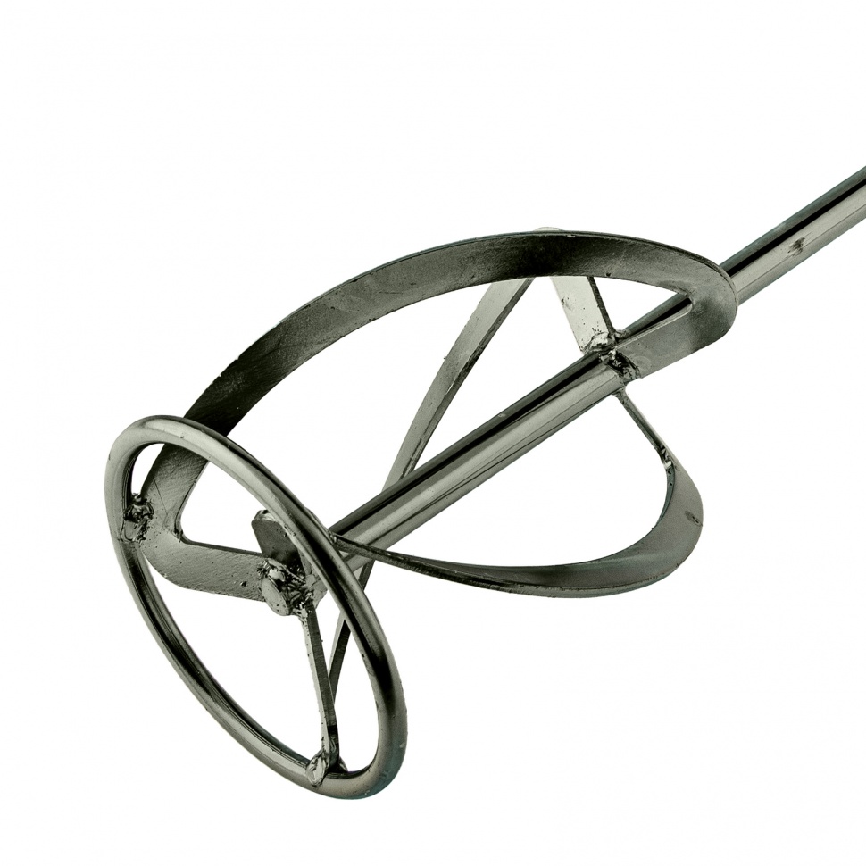 Насадка для миксера, для тяжелых растворов, 120 х 590 мм, оцинкованная, хвостовик резьба М14 Сибртех (848947)