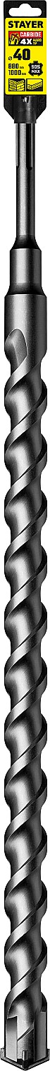 STAYER Hercules-4Х, 40 x 880/1000 мм, SDS-max бур, Professional (29370-880-40)