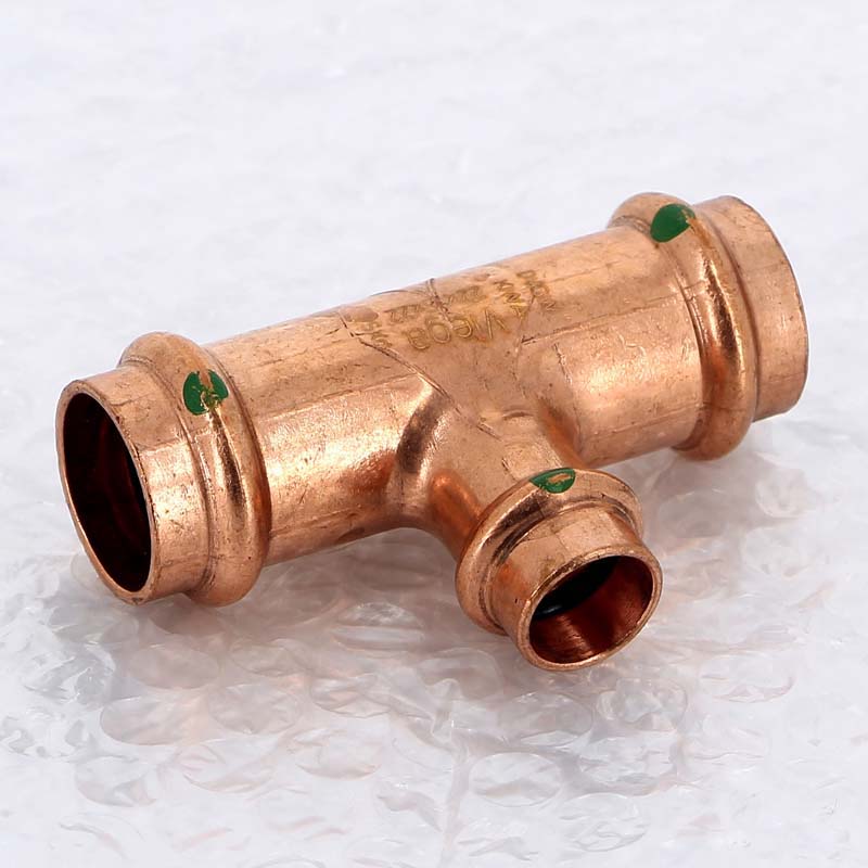 Тройник пресс медный Profipress VIEGA 22х15х22