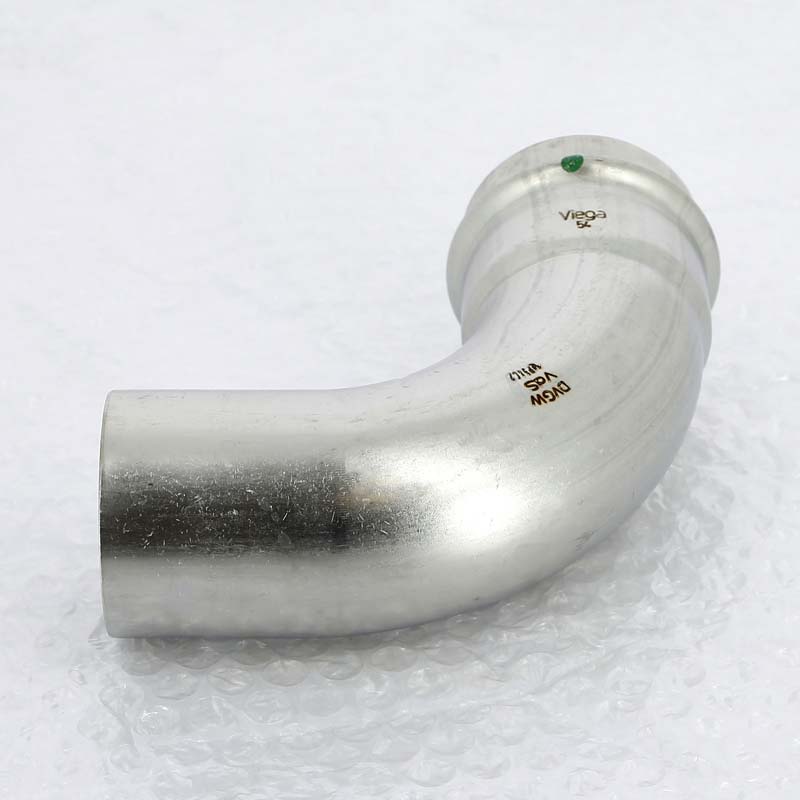 Угол-вставка пресс 54 нержавеющая сталь Sanpress Inox VIEGA