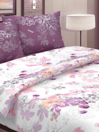 Постельное белье "инжир" семейный (поплин 115 г/м) (1) амавес-текстиль