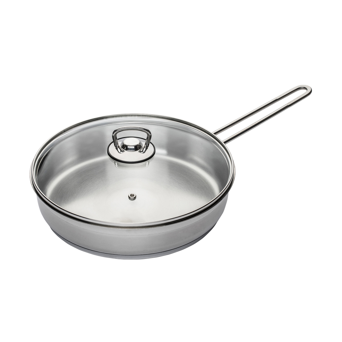 Сковорода нержав. "софия" 24 см стекл. крышка (1/6) "катюша" 19910-240-0