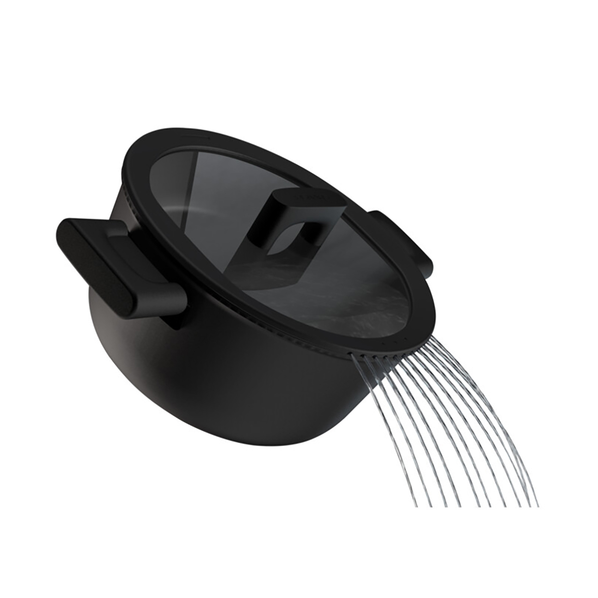 Кастрюля "hard face"  3,5 л, с крышкой (1/4) "fiskars" 1052227