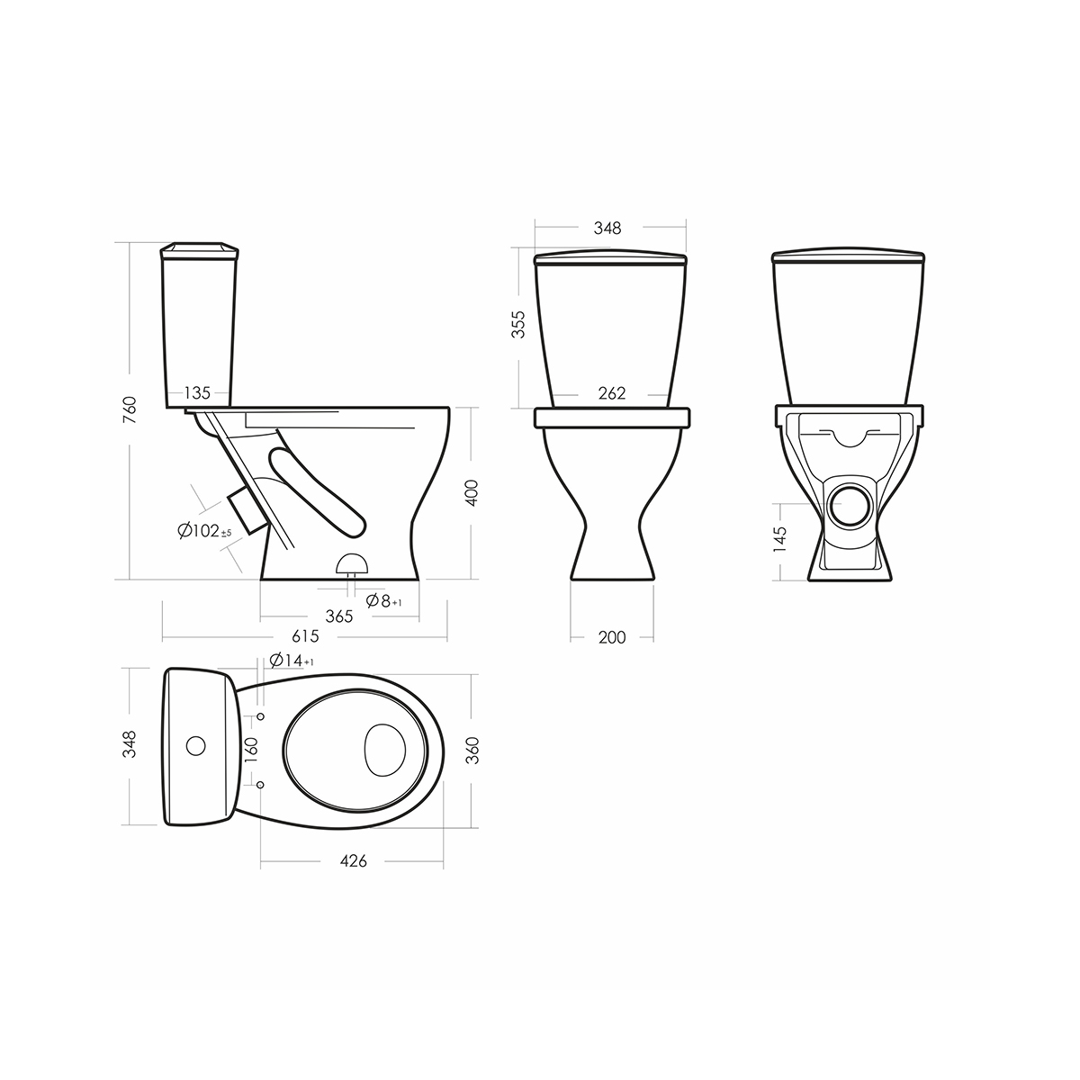 Унитаз напольный "эталон" эконом белый "sanita" wc.cc/etalon/1-p/wht.g/s1