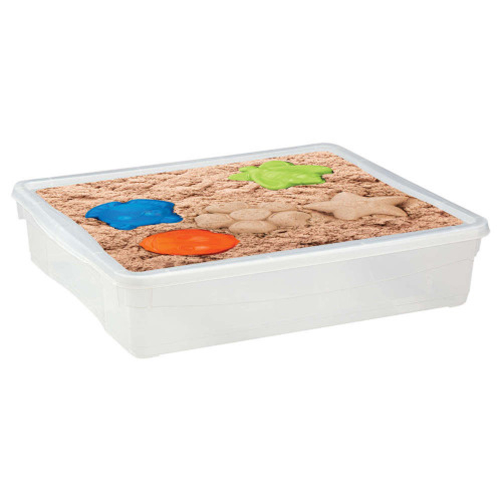 Ящик универс. с аппликацией 400*335*85 мм  9 л (бесцветн.) (1/12) "бытпласт"