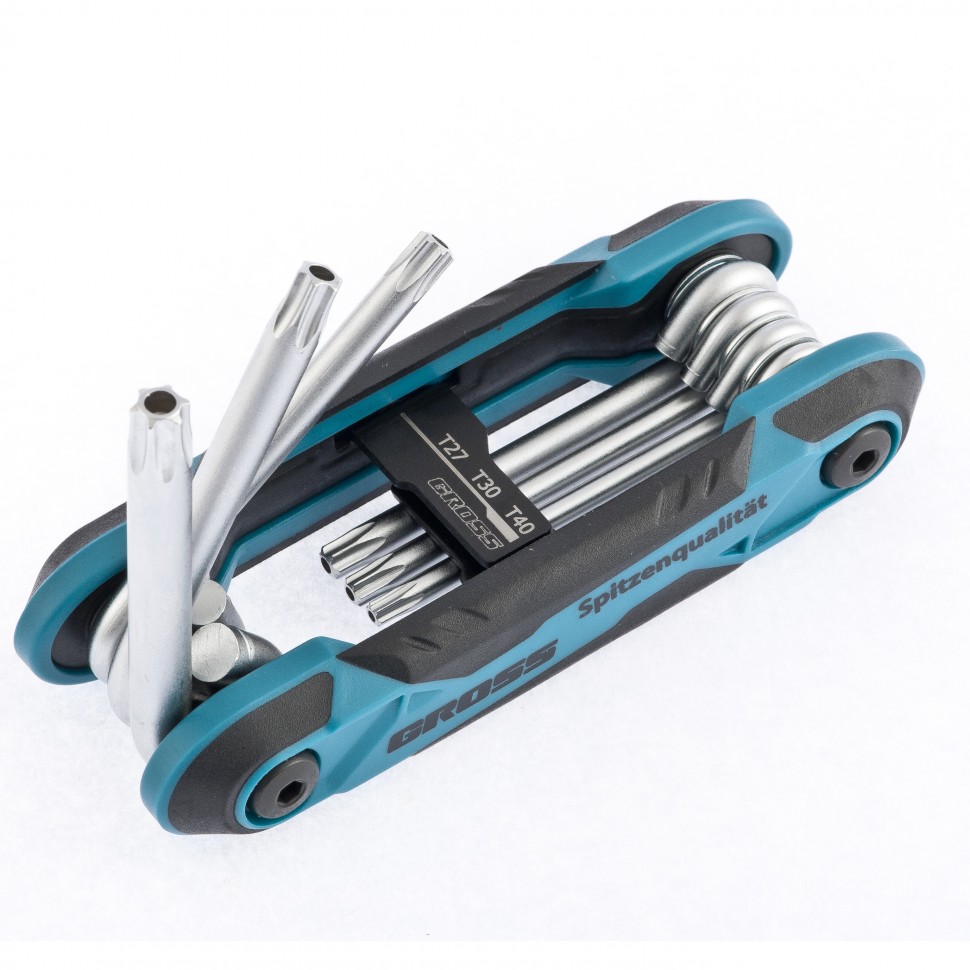 Набор ключей имбусовых Tamper-Torx , складные, 8 шт, CrV Gross (16413)