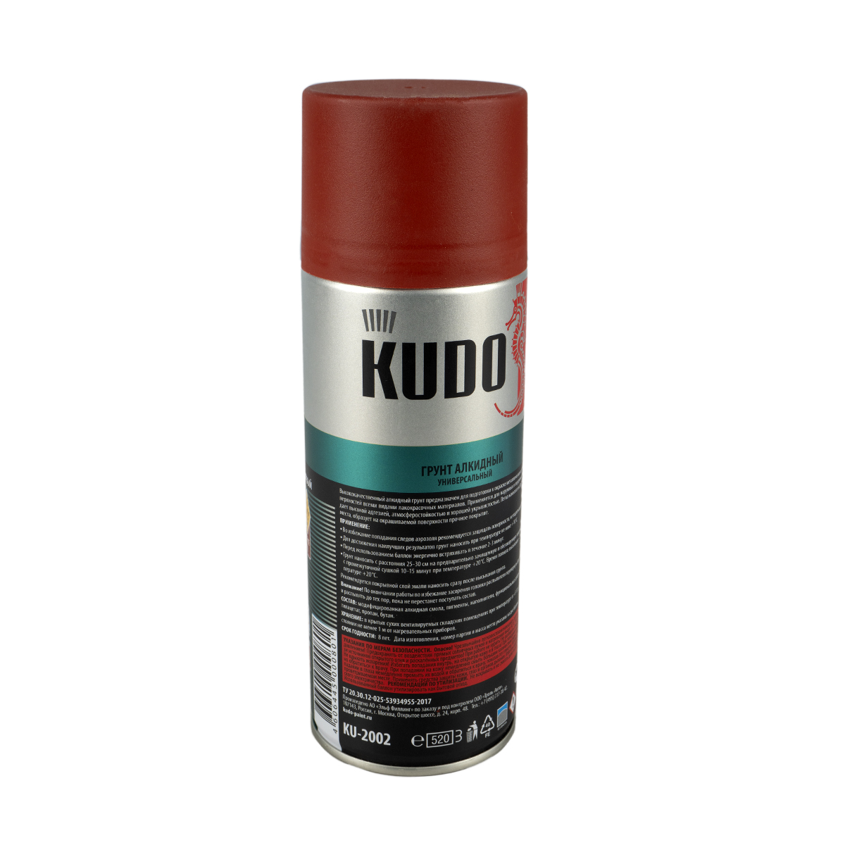 Грунт аэрозоль красно-коричневый 520 мл (12) "kudo" ku-2002