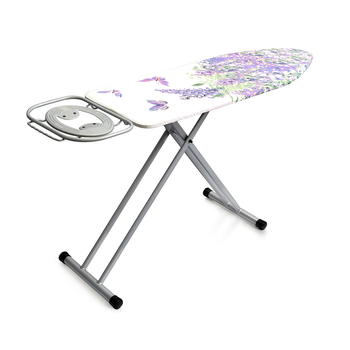 Доска гладильная "домина" 125 х 42 см (1/2)  металл (серый)