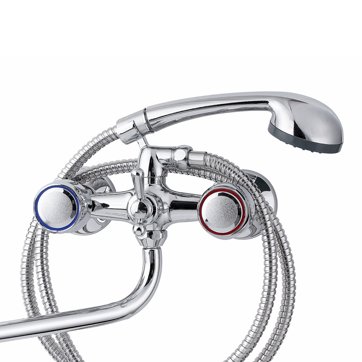 Смеситель для ванн "tsarsberg" tsb-111-34 длинный излив, двухвентильный (1/10) "профсан"