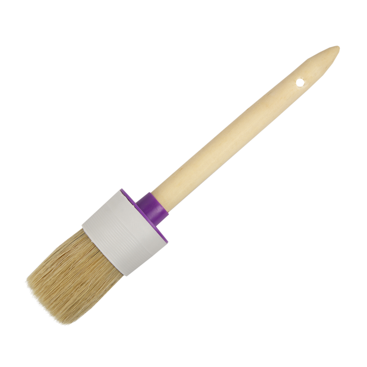 Кисть круглая  №14/50 мм  (12/240 ) натур.щетина, дерев.ручка "krafor" 001-0050