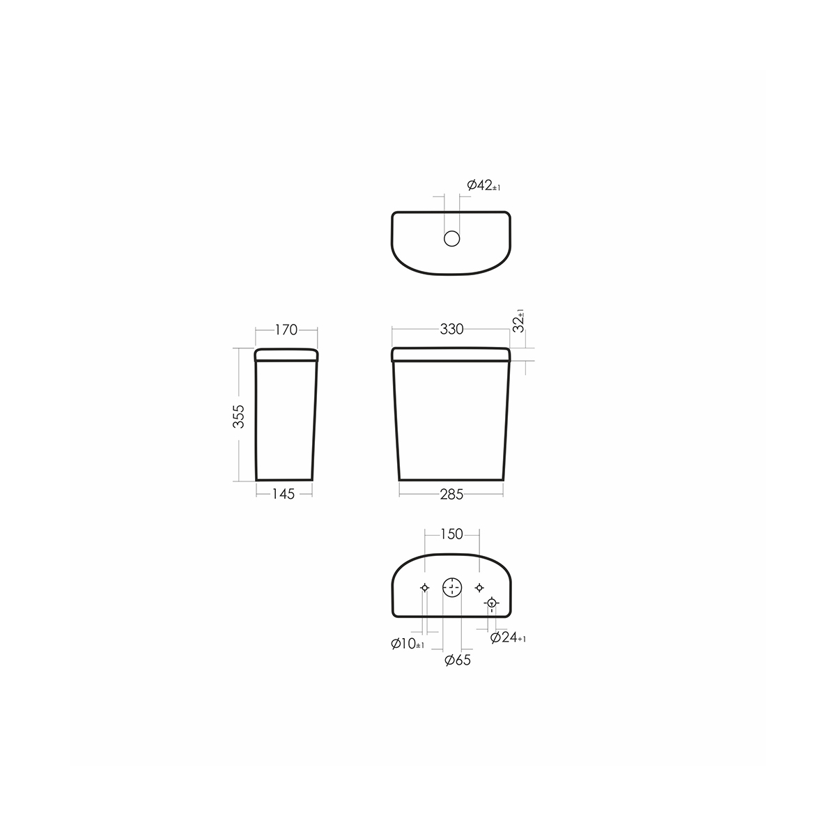 Унитаз напольный "формат" эконом белый "sanita" wc.cc/format/1-p/wht.g/s1