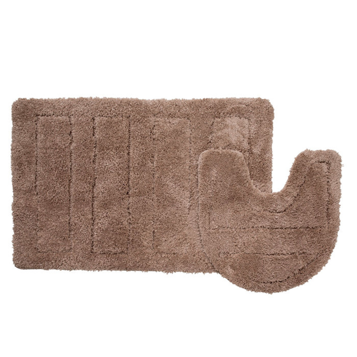 Набор ковриков для ванной 60*90 + 50*50 см (микрофибра) beige landscape  (1/10) "iddis" 242m590i13