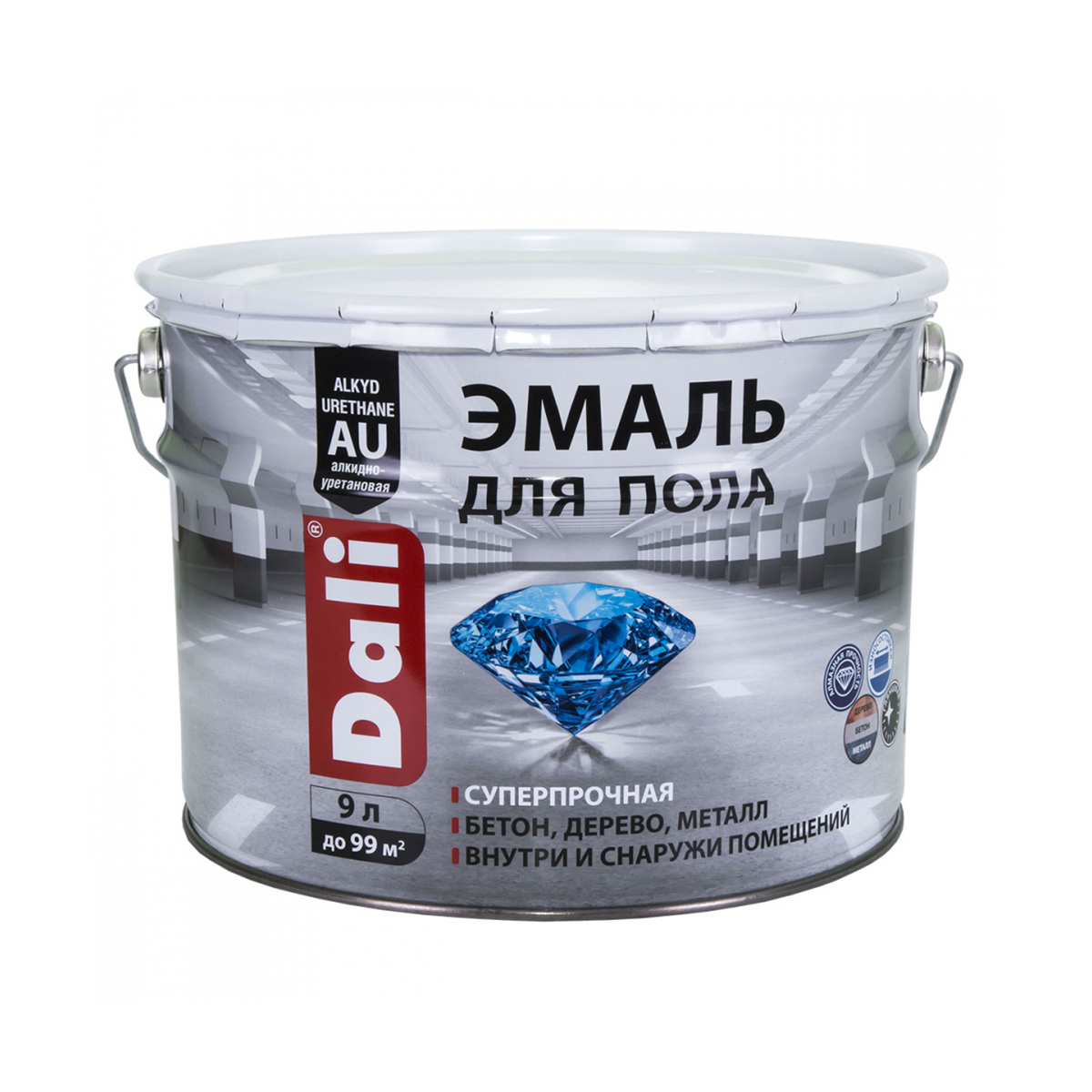 Эмаль "dali" для пола  база c  9 л (1) "рогнеда"
