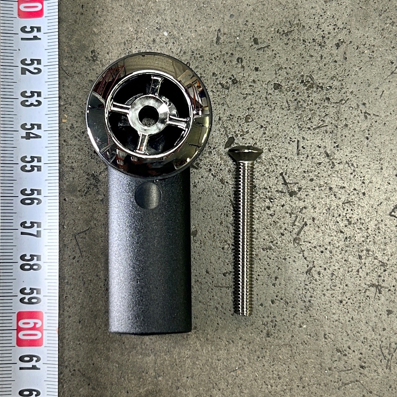 Решетка McALPINE 50 х 41 мм, под круглое отв. перелива раковины с ответной частью, хром