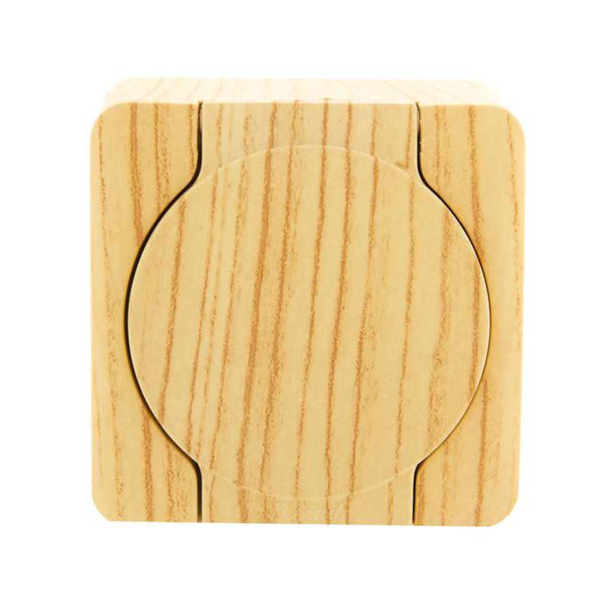 Розетка открыт. уст. "viola" 1 местн. с заземл, с крыш (кер) бел. дуб(1/12/144)"lezard" 751-5200-123