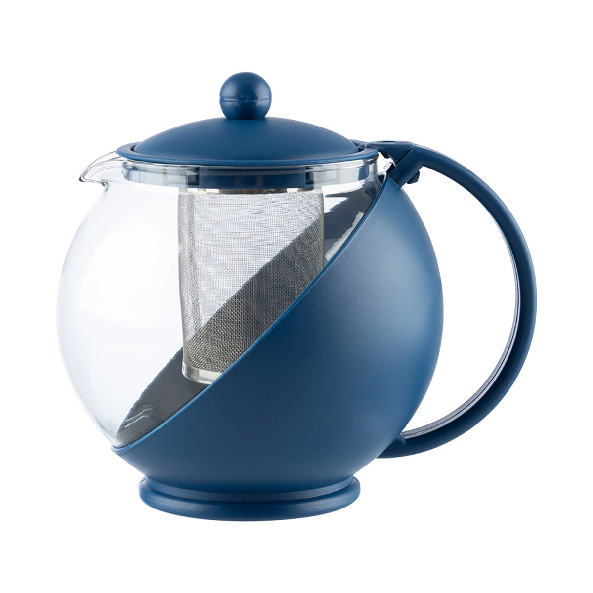 Чайник завар. стекло "variato" 1,2 л  пластик. корпус, фильтр нержав. (1/12) "mallony"