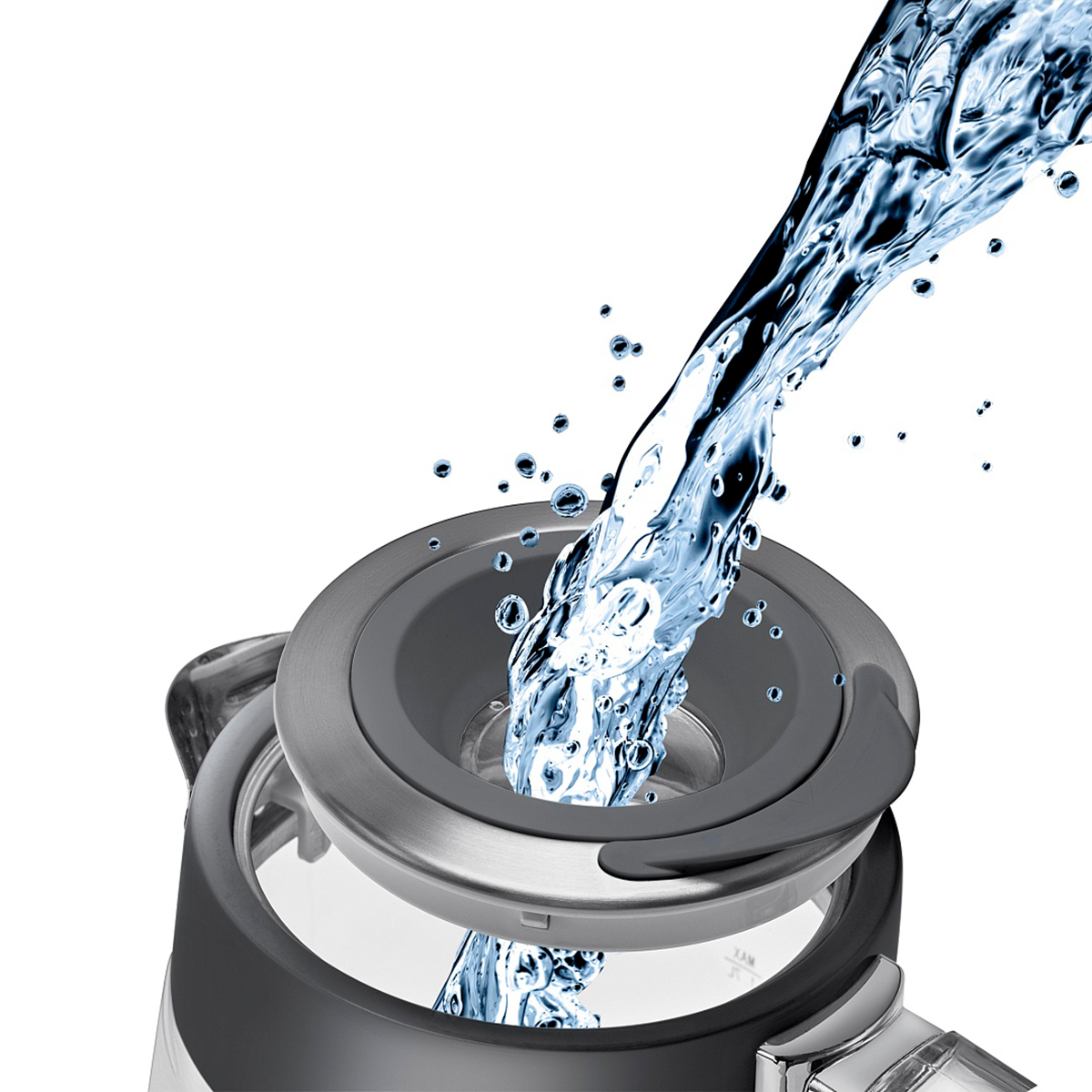 Чайник электр. pwk 1715 cgl "water way pro" 1,7 л стекло (графит) (1/4) "polaris"