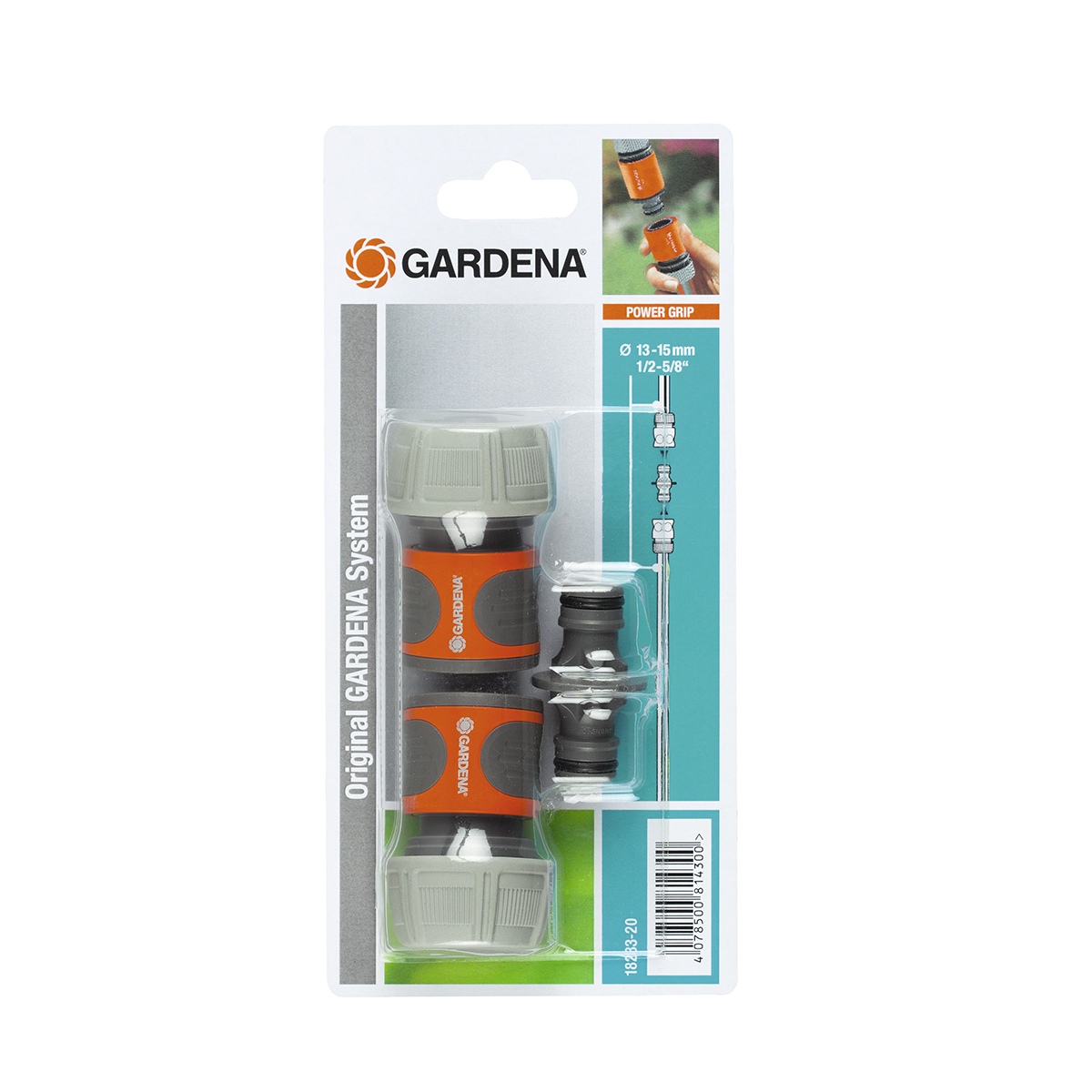 Муфта для шланга 3/4 19 мм (набор 2 шт.) (1/10) "gardena" 18284-26.000.00