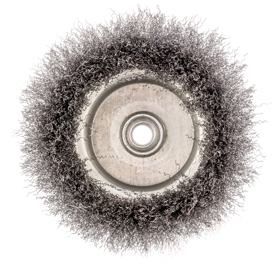 Щетка для УШМ, 150 мм, М14, "чашка", витая проволока 0.3 мм Сибртех (746077)