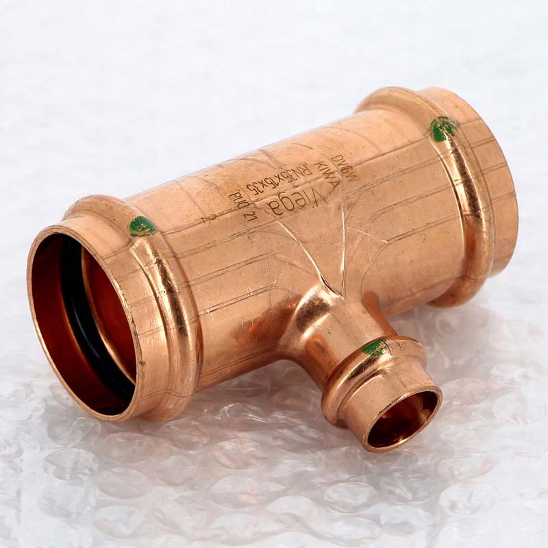 Тройник пресс медный Profipress VIEGA 35х15х35