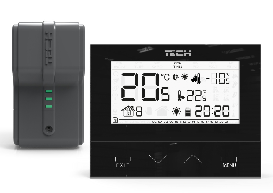 Термостат электронный беспроводной TECH ST-292v2 черный