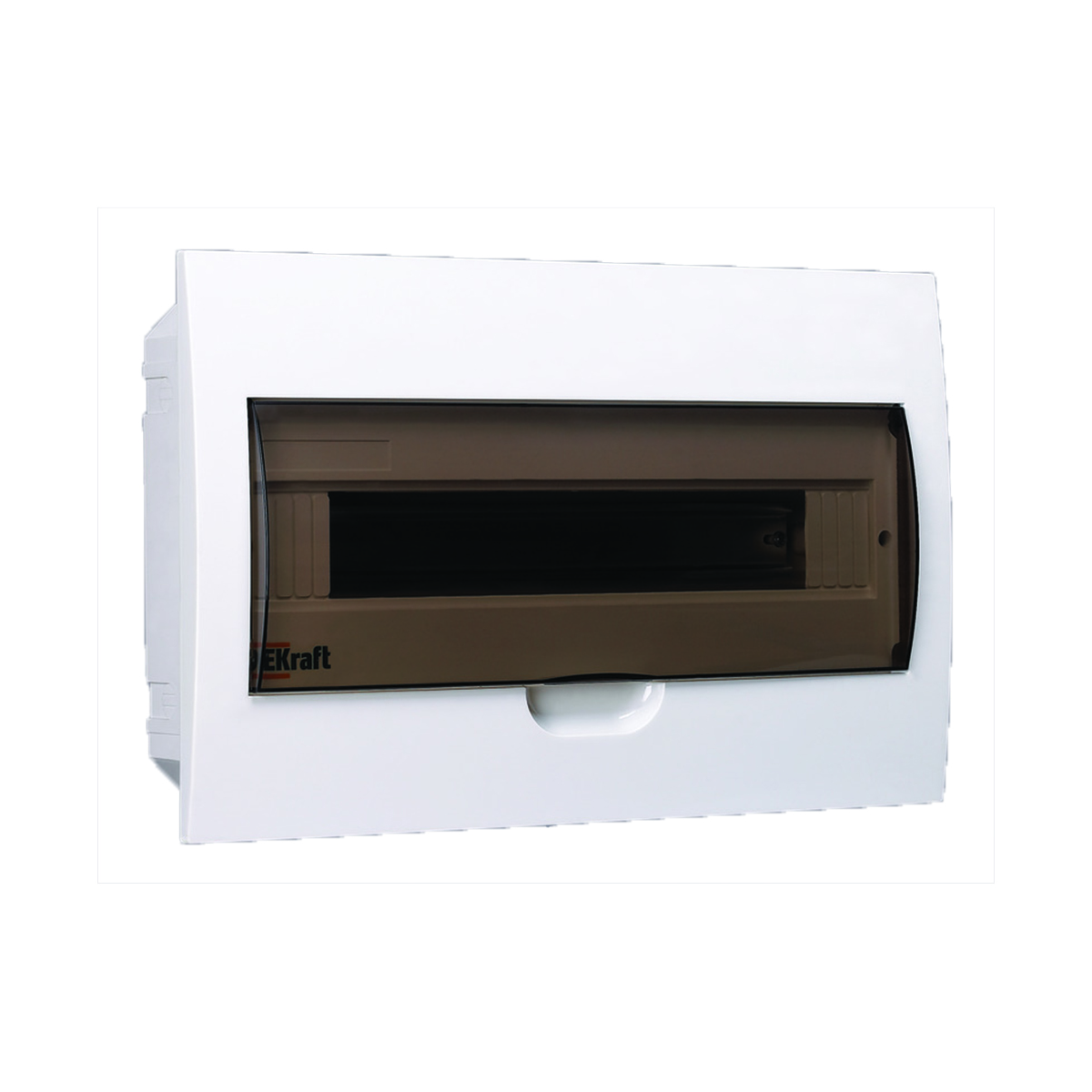 Щиток распределительный встраиваемый щрв-п 18 модулей, пластик (1/10) "dekraft"