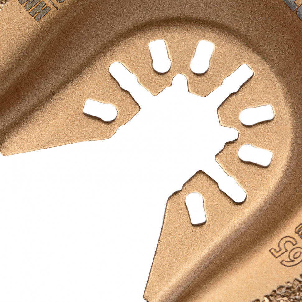 Насадка для МФИ режущая полукруг, HM, по плитке, 63 мм Denzel (782325)