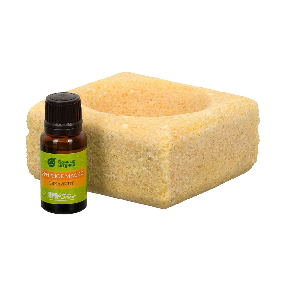 Набор для бани и сауны 2 предм. (солян. испаритель, масло эфирн. "эвкалипт") (1/12) 32483