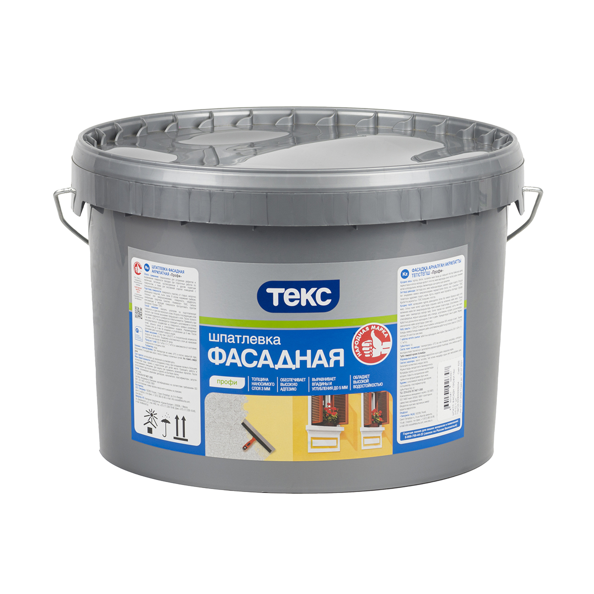 Шпатлевка фасадная "профи" 16 кг (1/44) текс