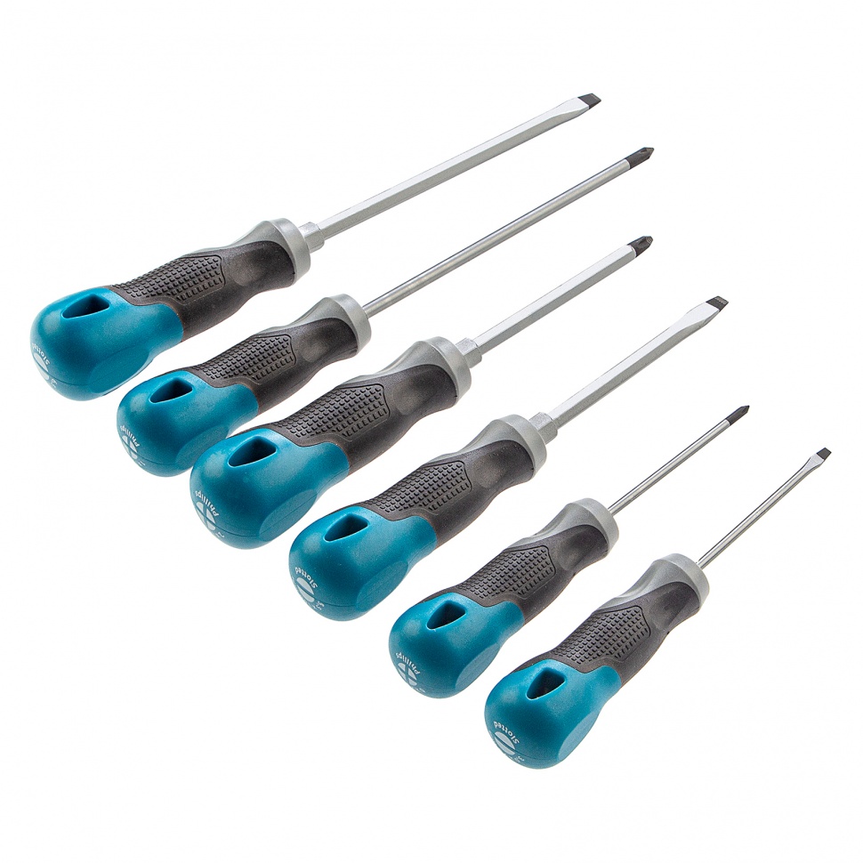 Набор отверток 6 шт, S2, трехкомпонентная рукоятка Gross (12164)