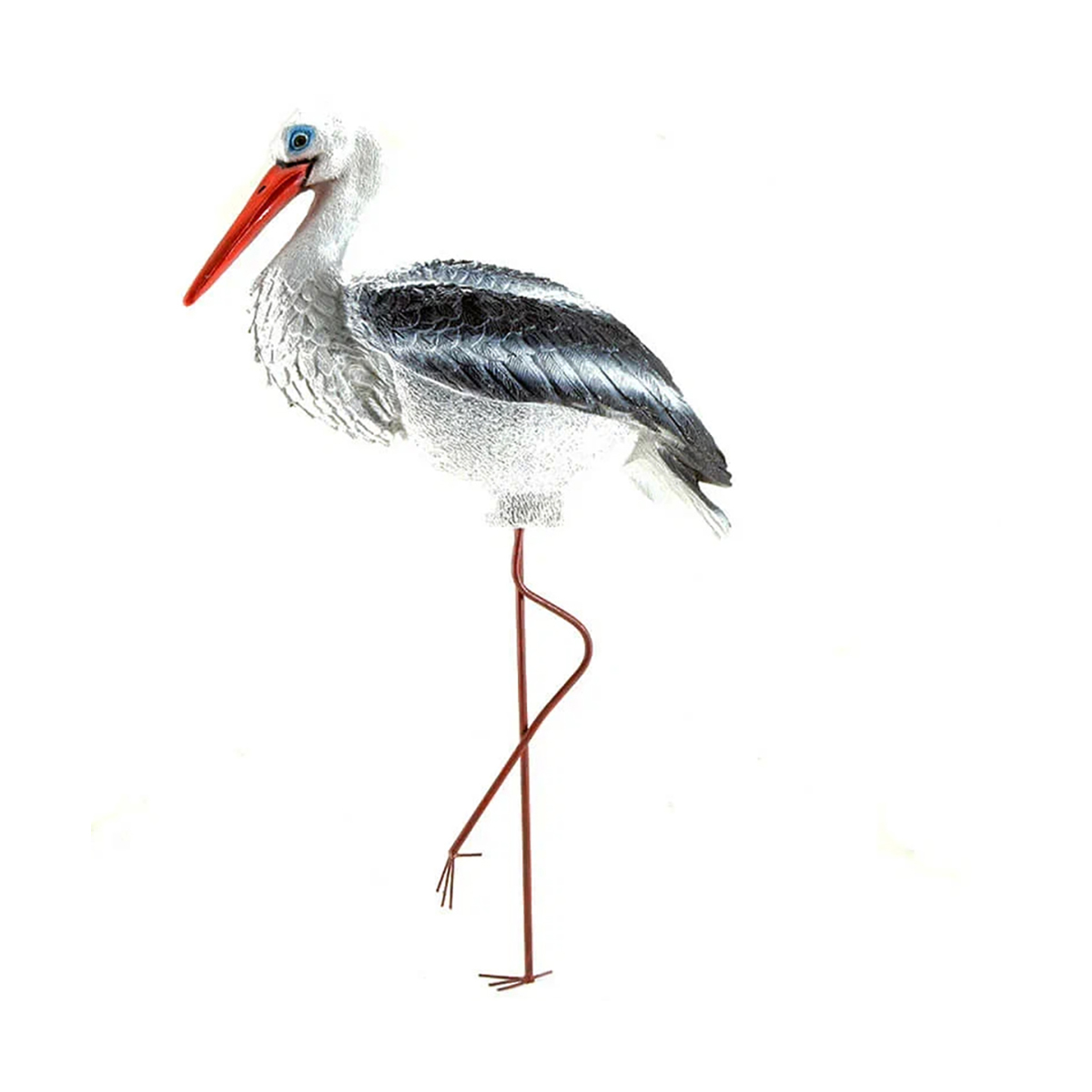 Фигурка садовая "аист большой с грудкой" (1/4) "сказка"  jng385