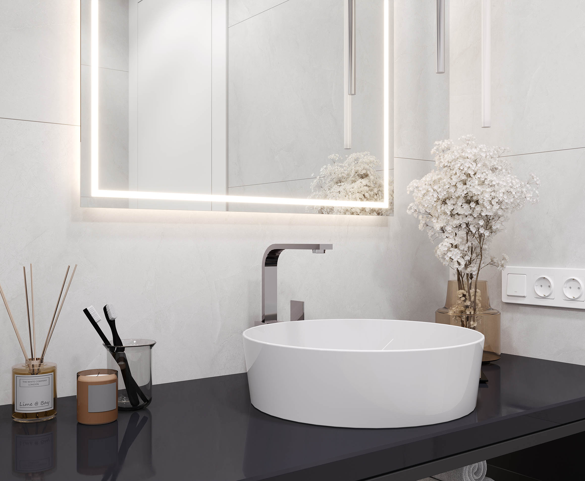 Horison blanco керамогранит светло-серый матовый карвинг 60x60