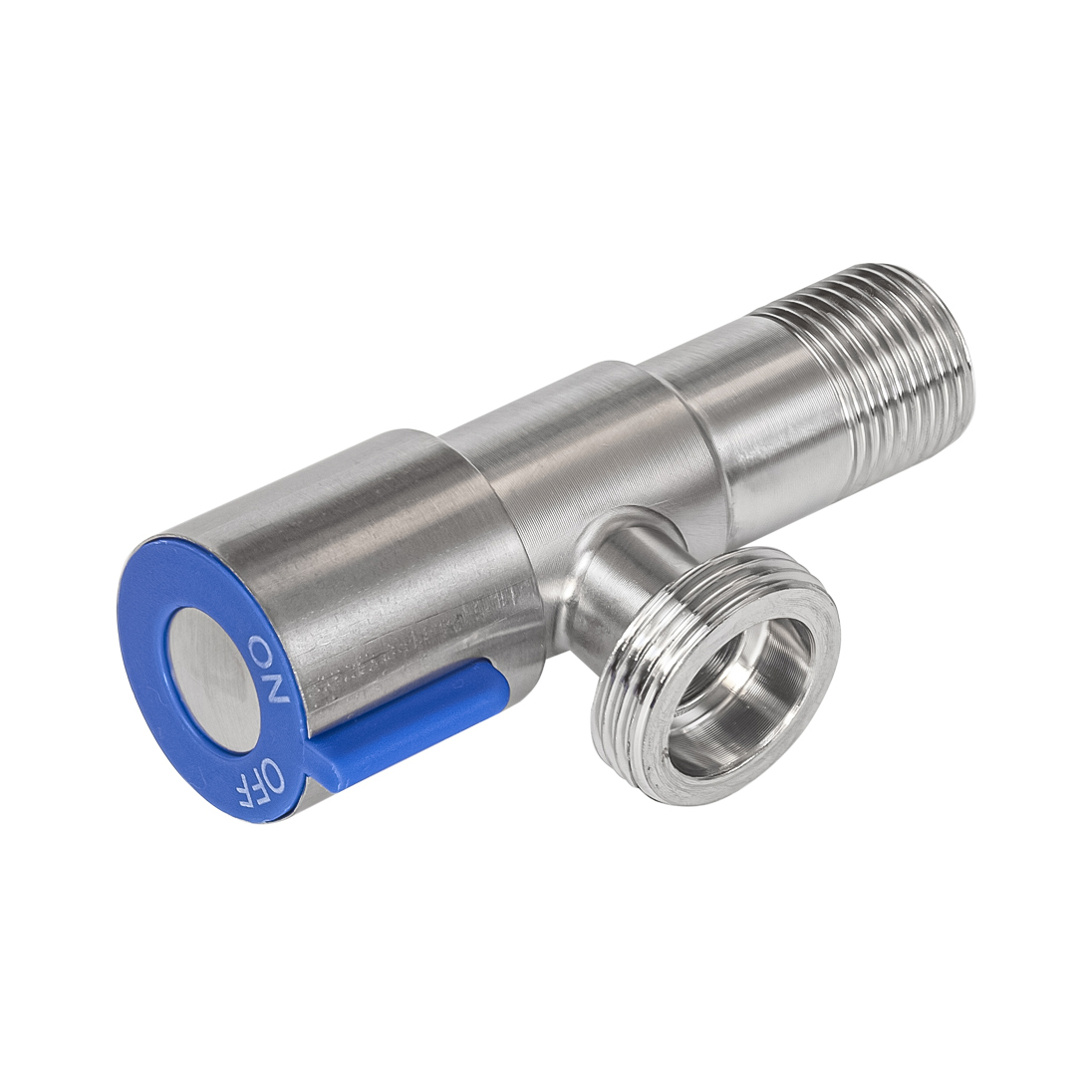 Кран угловой "rm" сталь 1/2" х 3/4", наружн/наружн, керамич. кран-букса (1/60)