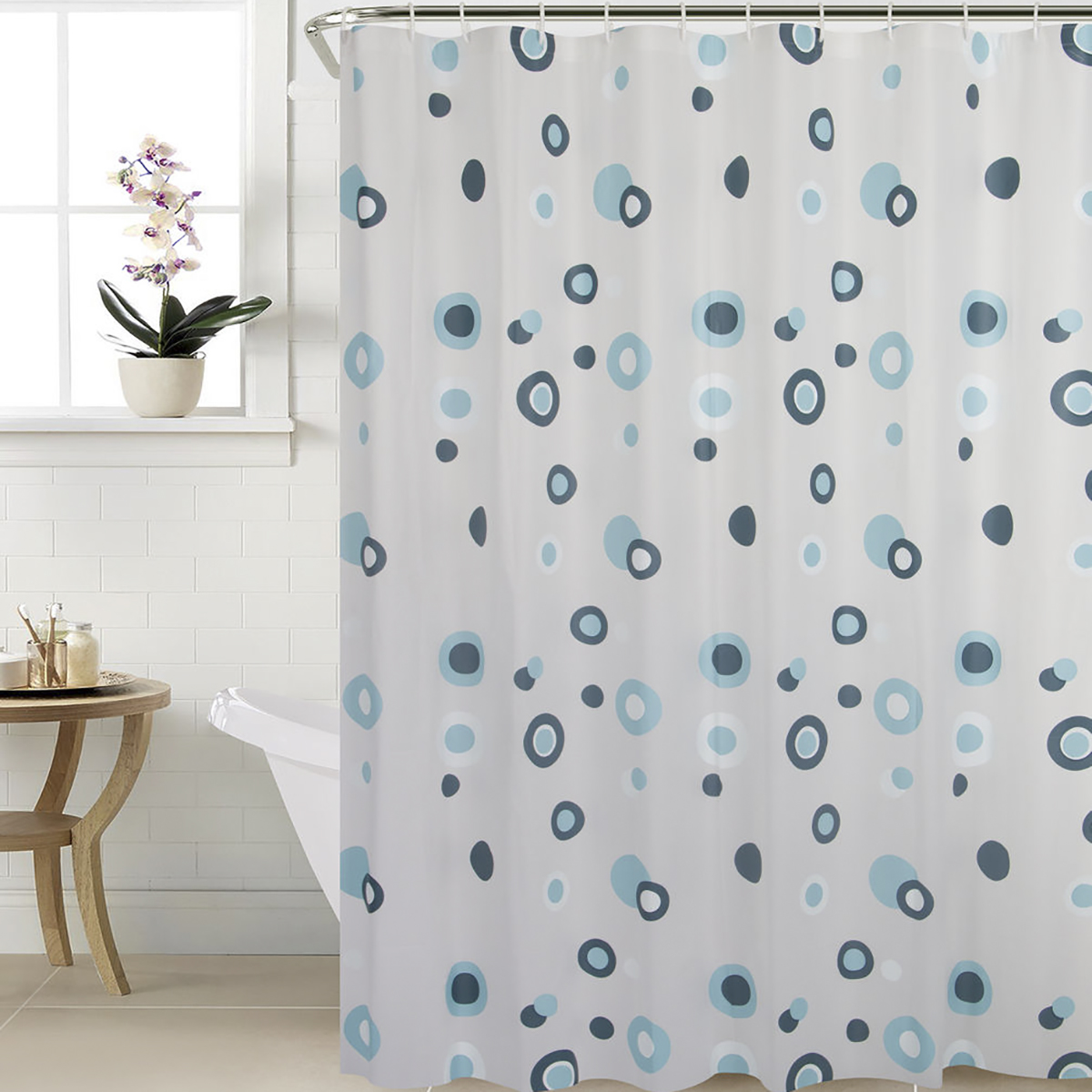 Штора для ванной 180*180 см (peva) "yona" (1/20) "swensa" swc-50-15